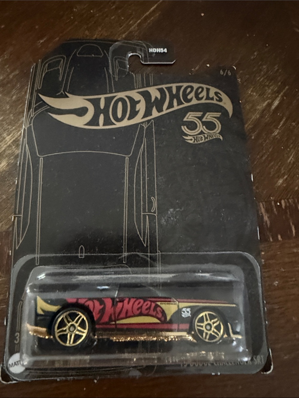 Hot Wheels Toy Car Cardback with Logo - White/Black